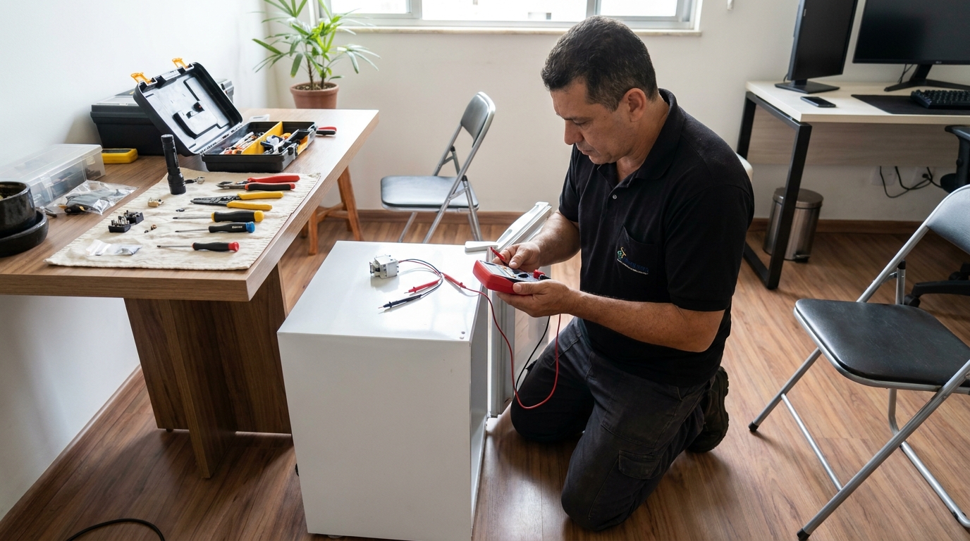 Reparo da placa eletrônica de frigobar em Brasília‑DF
